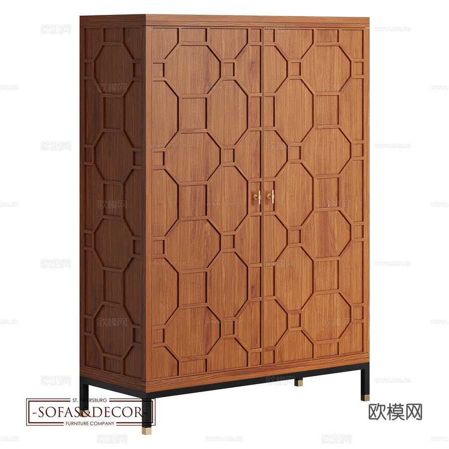 沙发&amp;装饰 米勒餐边柜 (art. 1100)3d模型下载