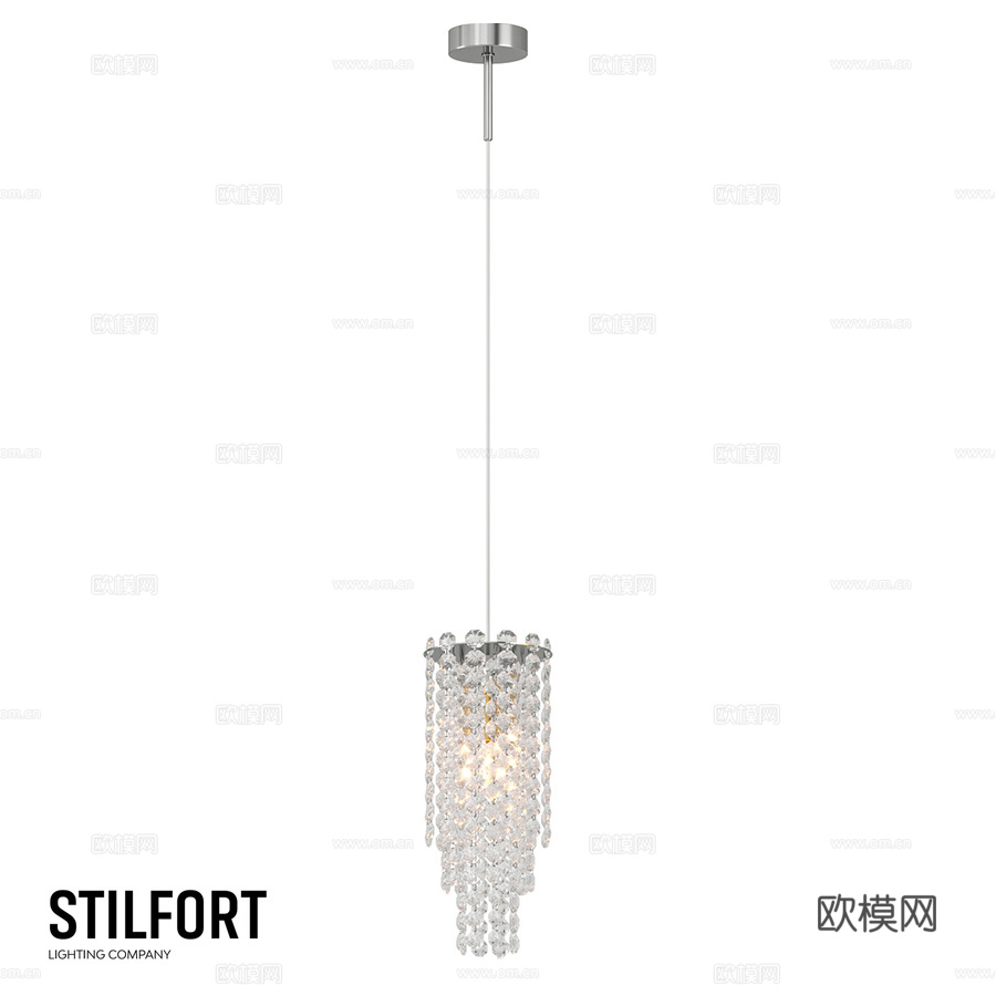 Stilfort吊灯，水晶雨系列3d模型下载