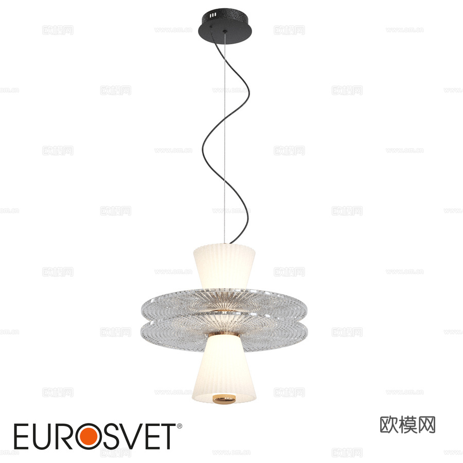 40028 1 LED吊灯白色3d模型下载