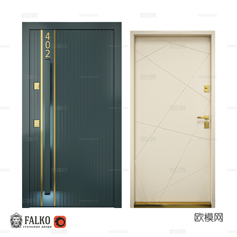 公寓门3d模型下载