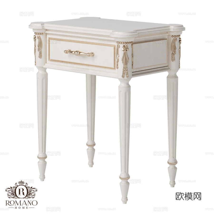 (OM) 罗马诺家居阿梅莉床头柜3d模型下载