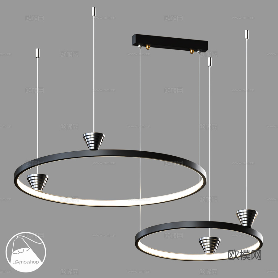 LampsShop.ru PDL2432-4 吊灯 Atmo3d模型下载