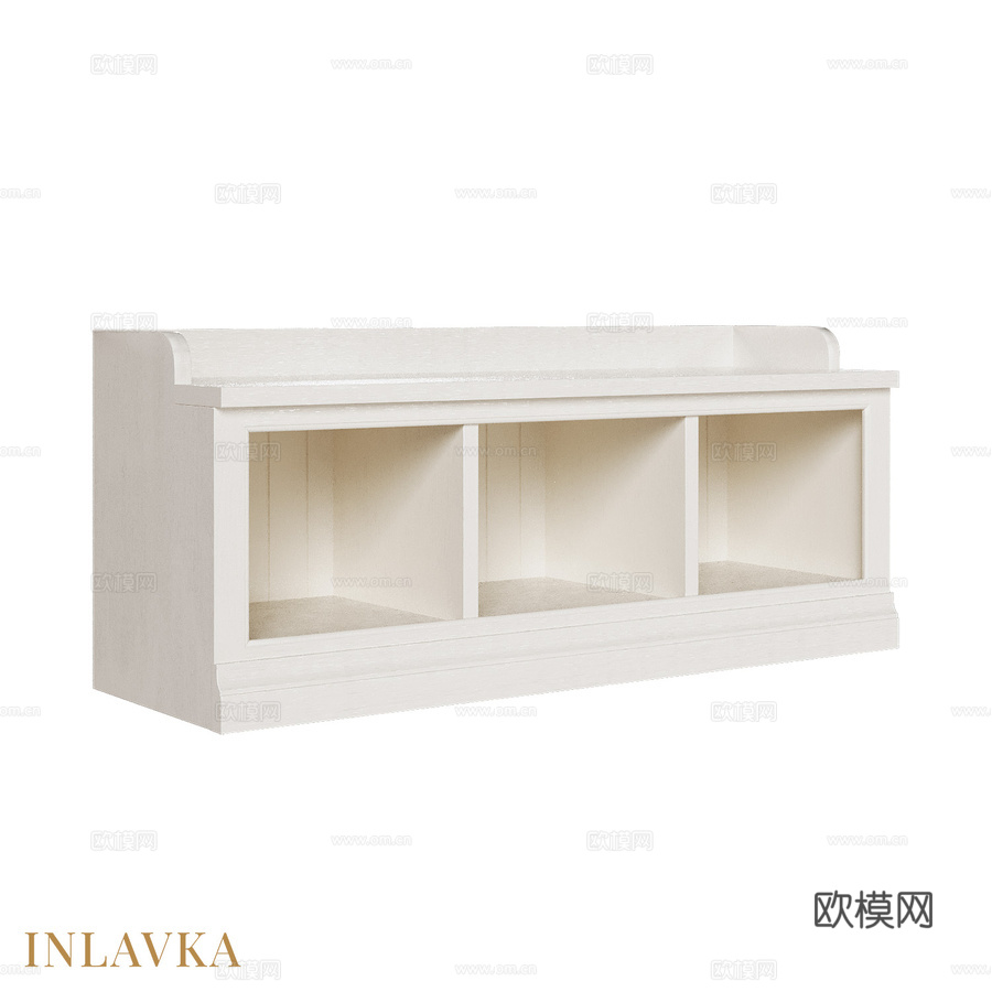 OM海岸风格玄关长凳3d模型