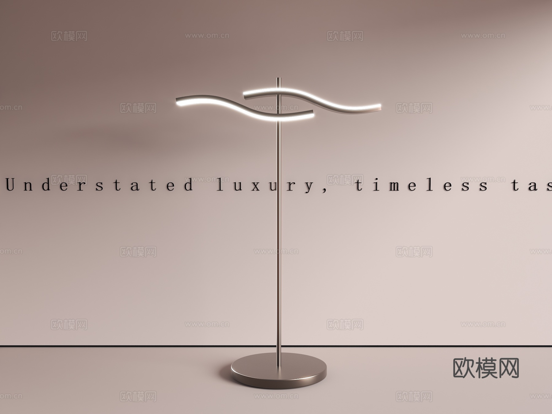 现代台灯 床边灯 轻奢落地灯 不锈钢落地灯 艺术灯具 设计师su模型
