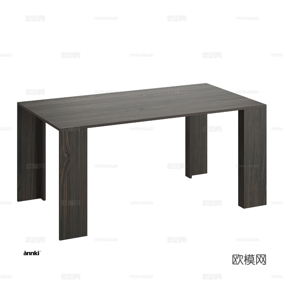 OM table bill by annki studio3d模型下载