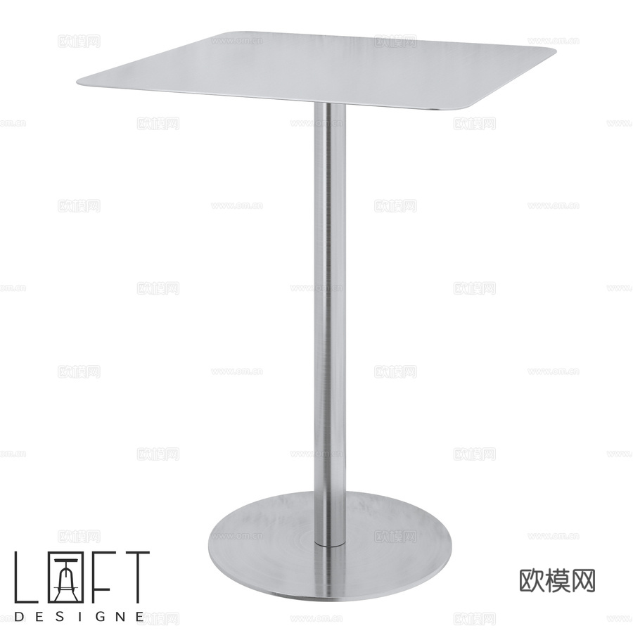 LoftDesigne 70114 型号餐桌3d模型下载