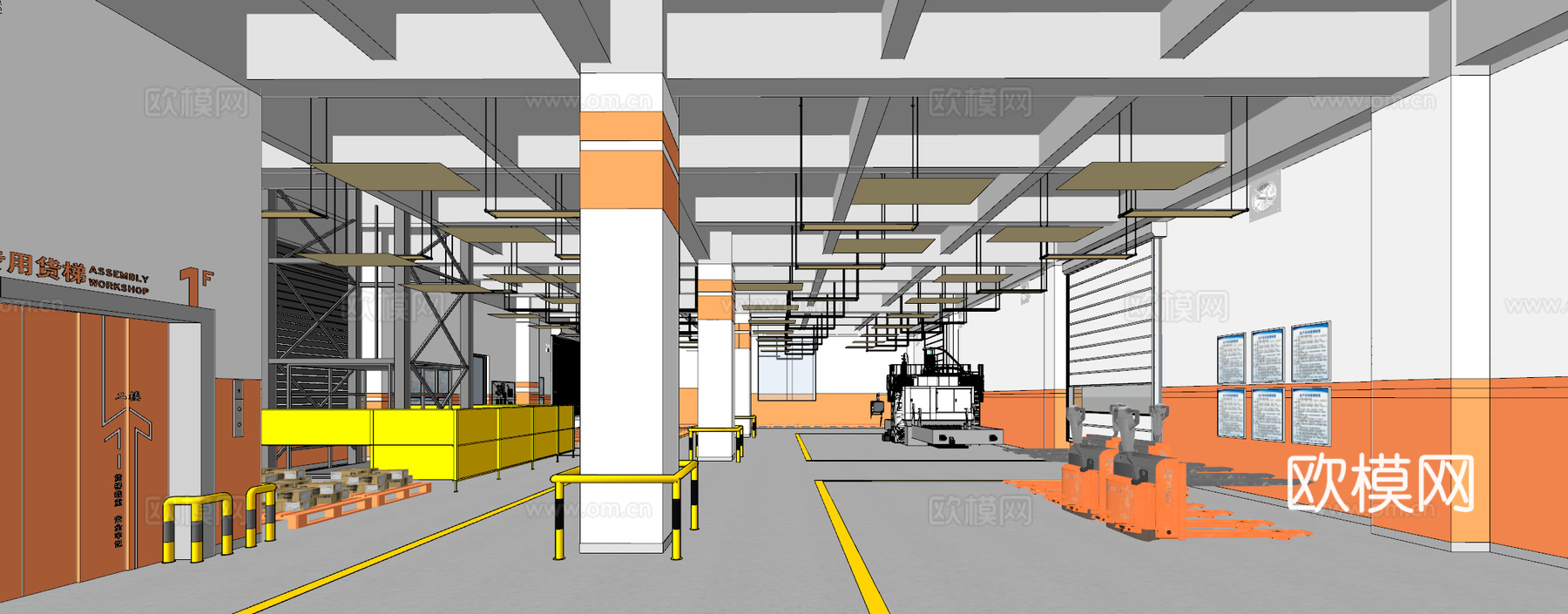 智能化工厂空间su模型