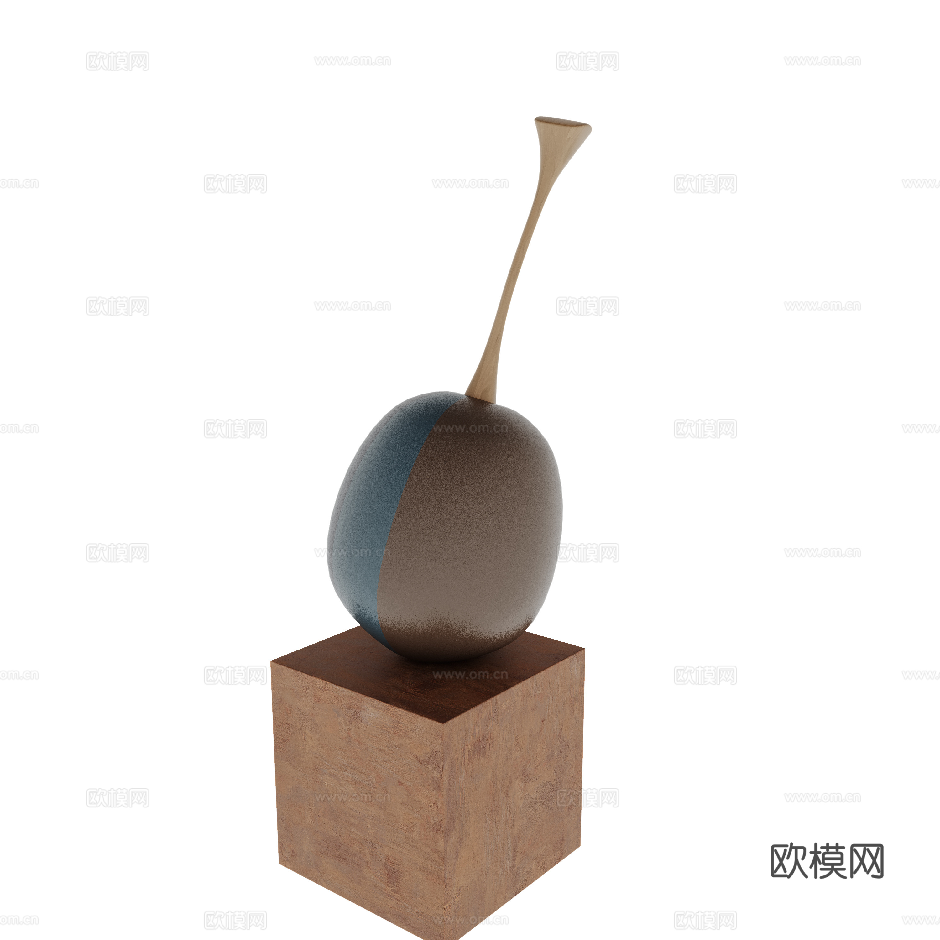 艺术摆件雕塑su模型