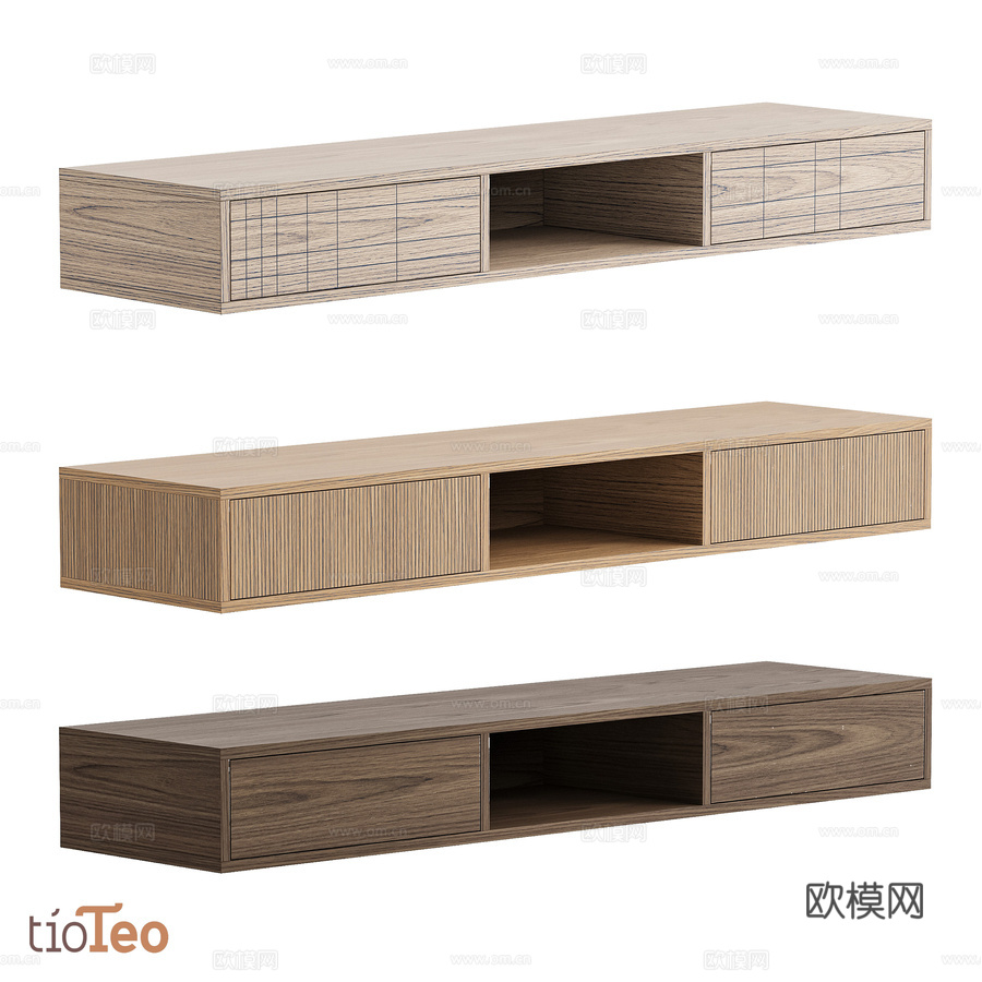 OM tioTeo Batten 3 壁挂式置物架3d模型下载