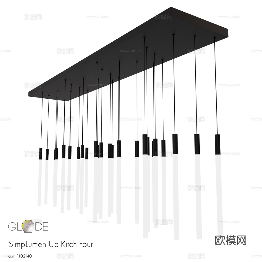 GLODE SimpLumen Up Kitch 四灯3d模型下载