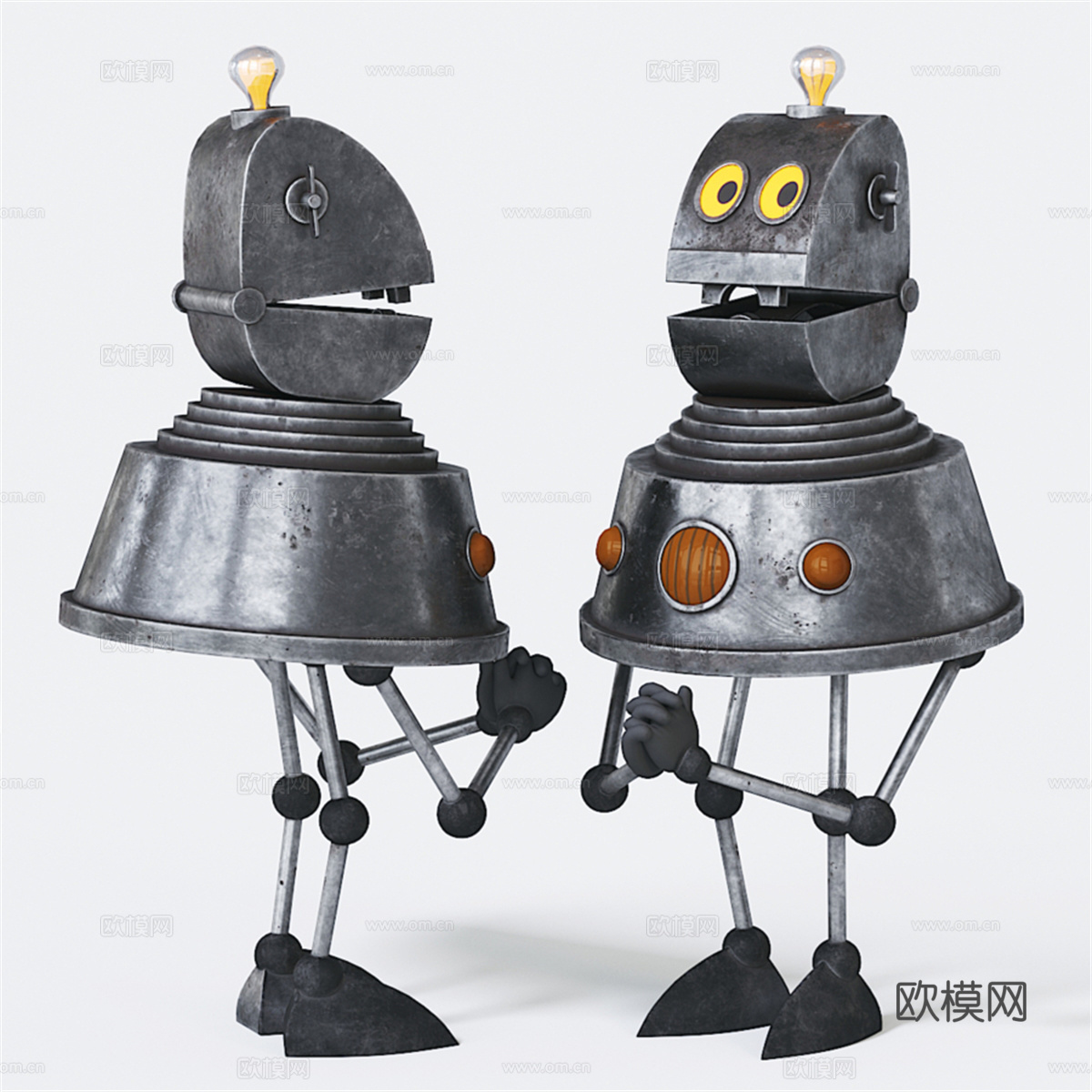 来自谢莱扎克星球的机器人3d模型下载