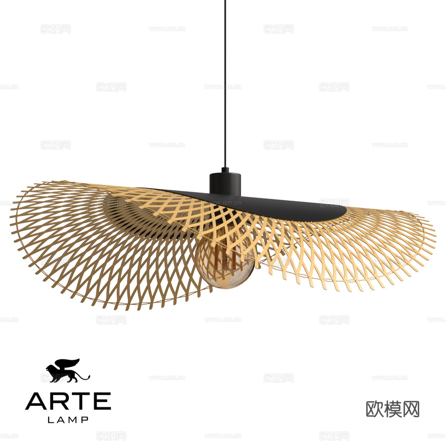 ARTE灯具OM A7063SP-1BK3d模型下载