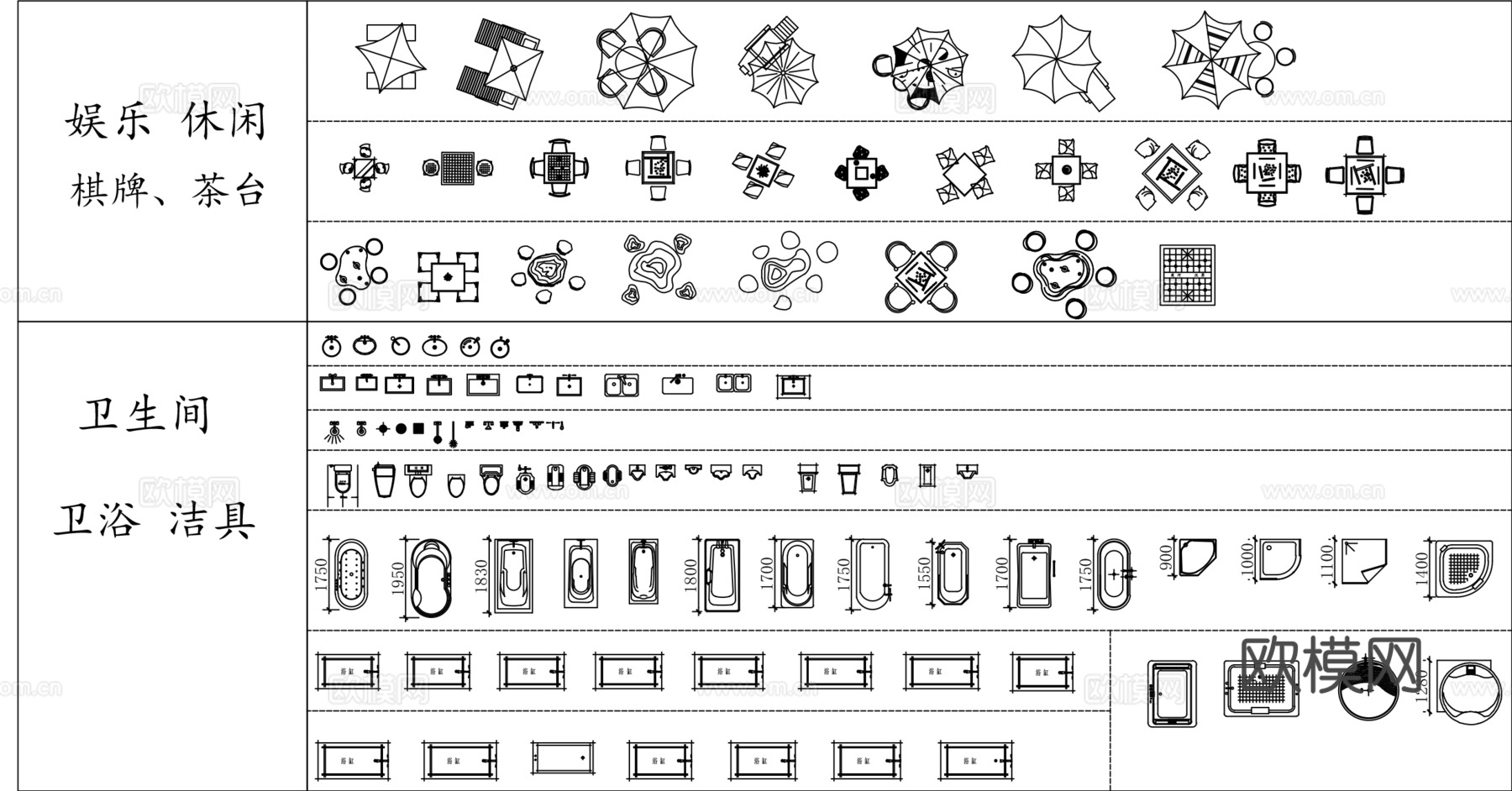 CAD家具软装图库大全cad施工图
