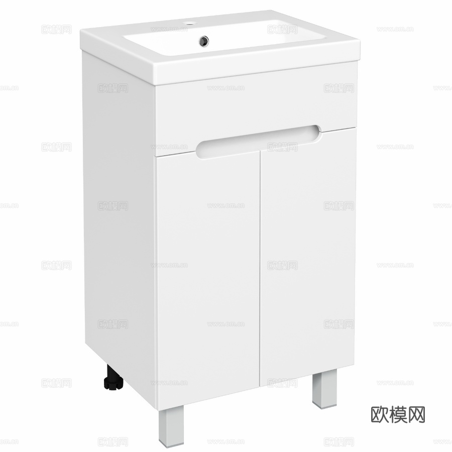 带水槽的OM柜 DIWO Kolomna 50 落地式，503d模型下载