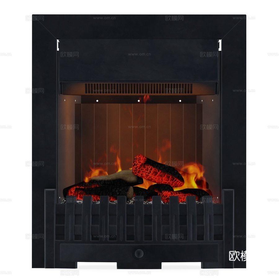 OM壁炉丹维尔黑FB23d模型下载
