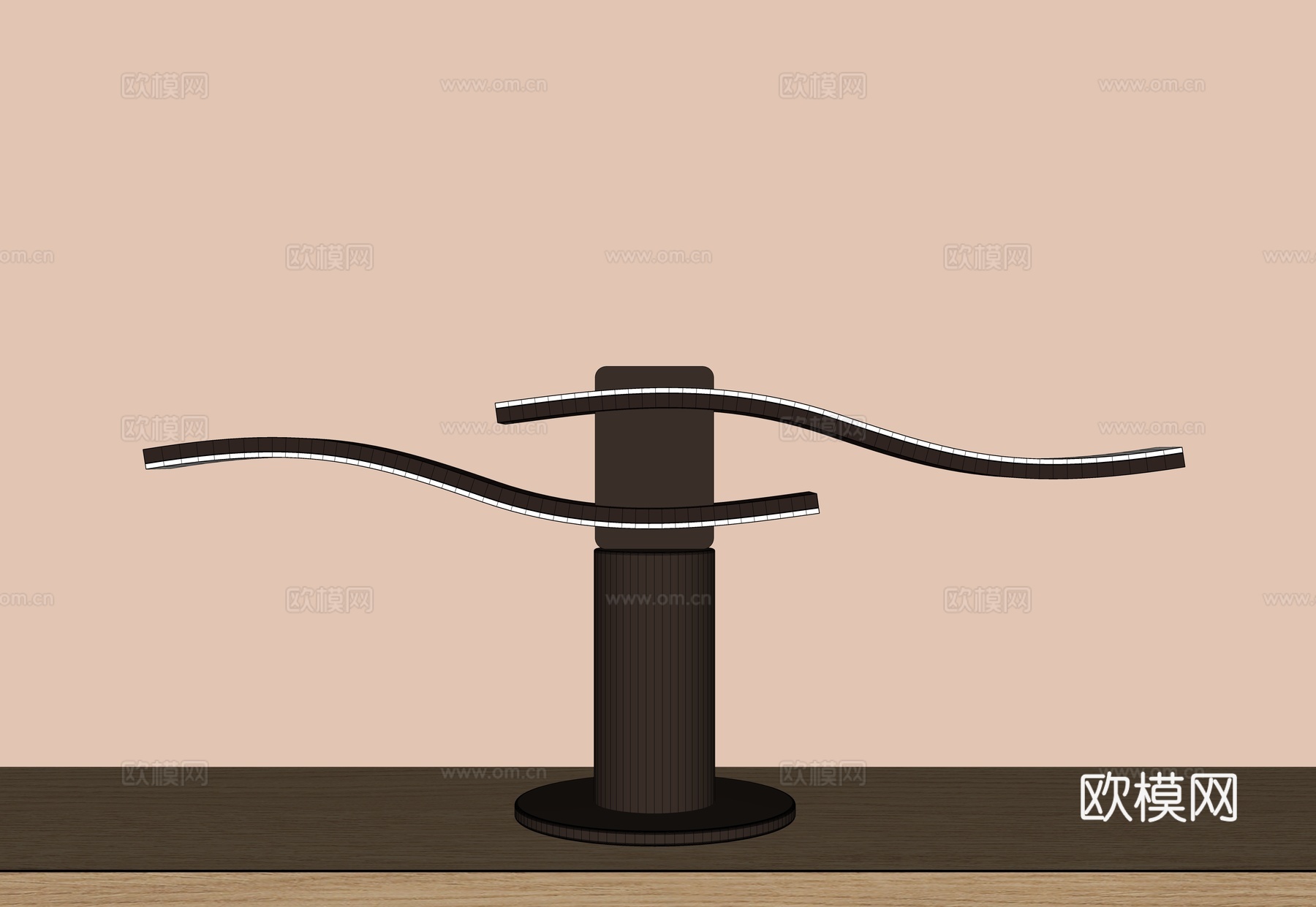 现代台灯 床边灯 轻奢台灯 不锈钢台灯 艺术灯具 设计师台灯su模型