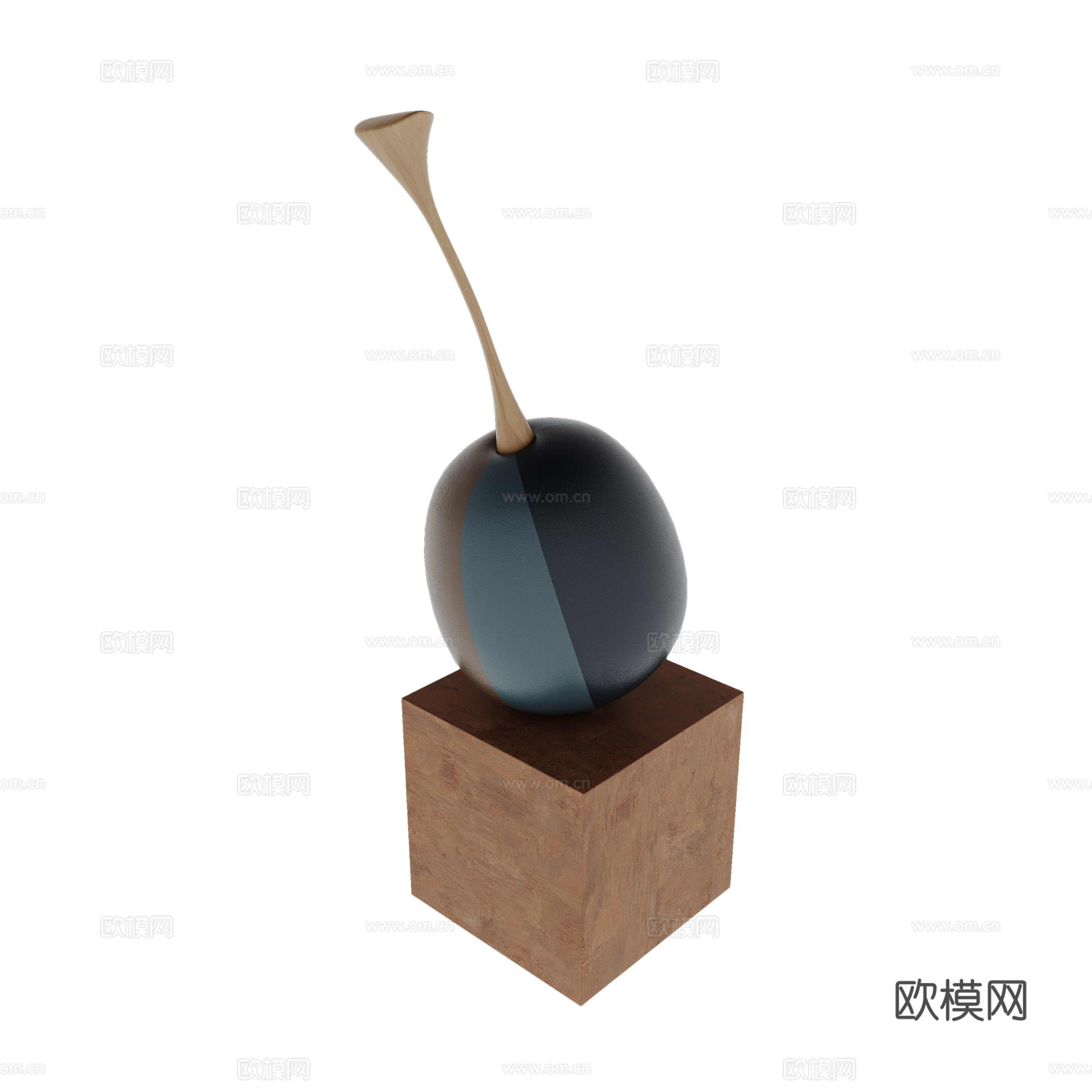 艺术摆件雕塑su模型