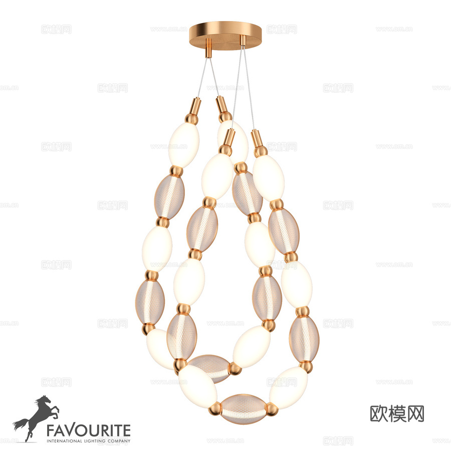 吊灯精选 4559-2PC3d模型下载