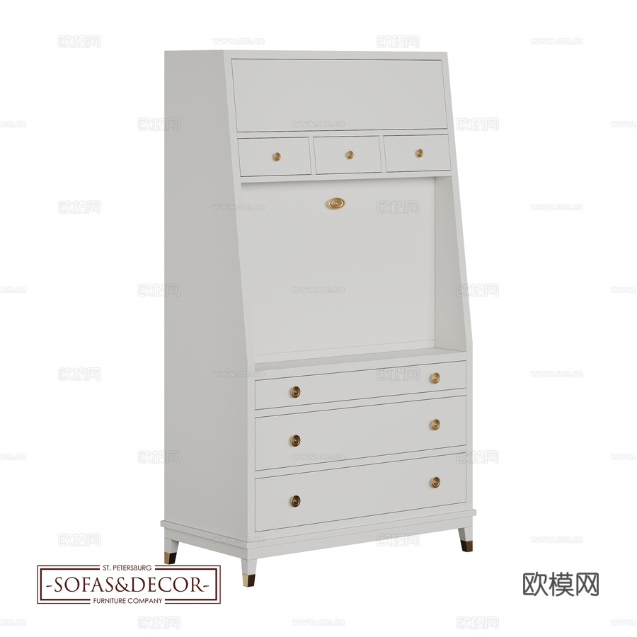 沙发&amp;装饰 雷柜 (art. 1450)3d模型下载