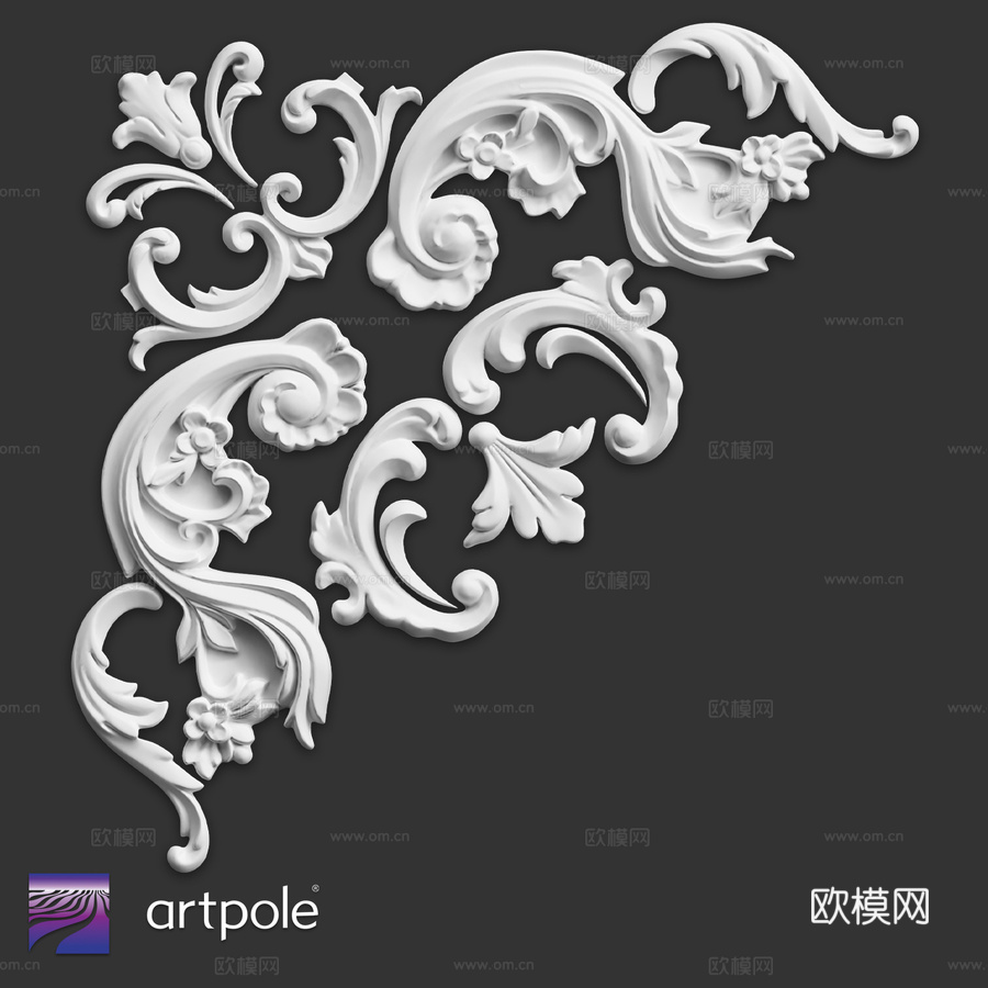 转角组件SU87N3d模型下载