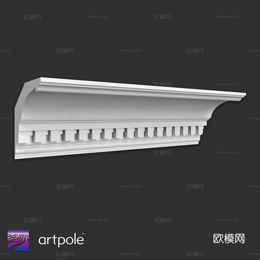 装饰性檐口 SK293N（套装）3d模型下载