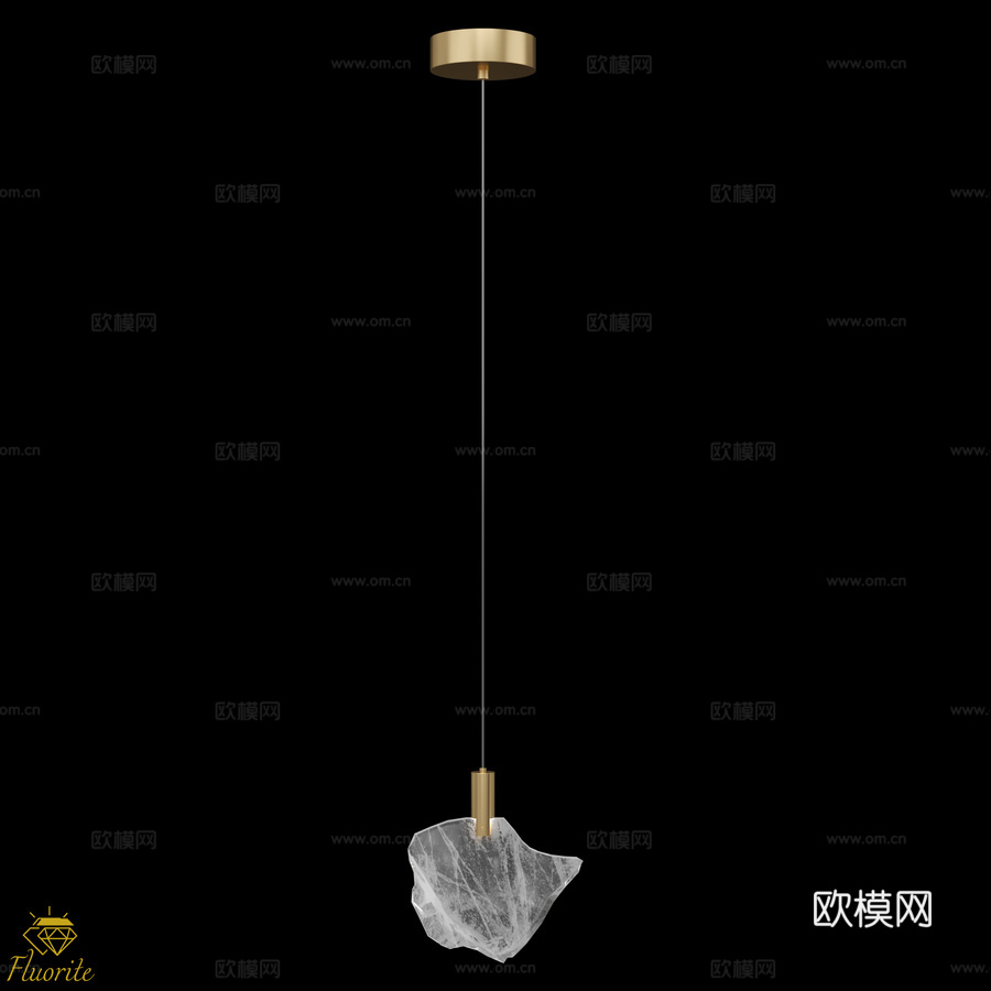 Gelo萤石灯 180 mm FL1188-1PS (OM)3d模型下载