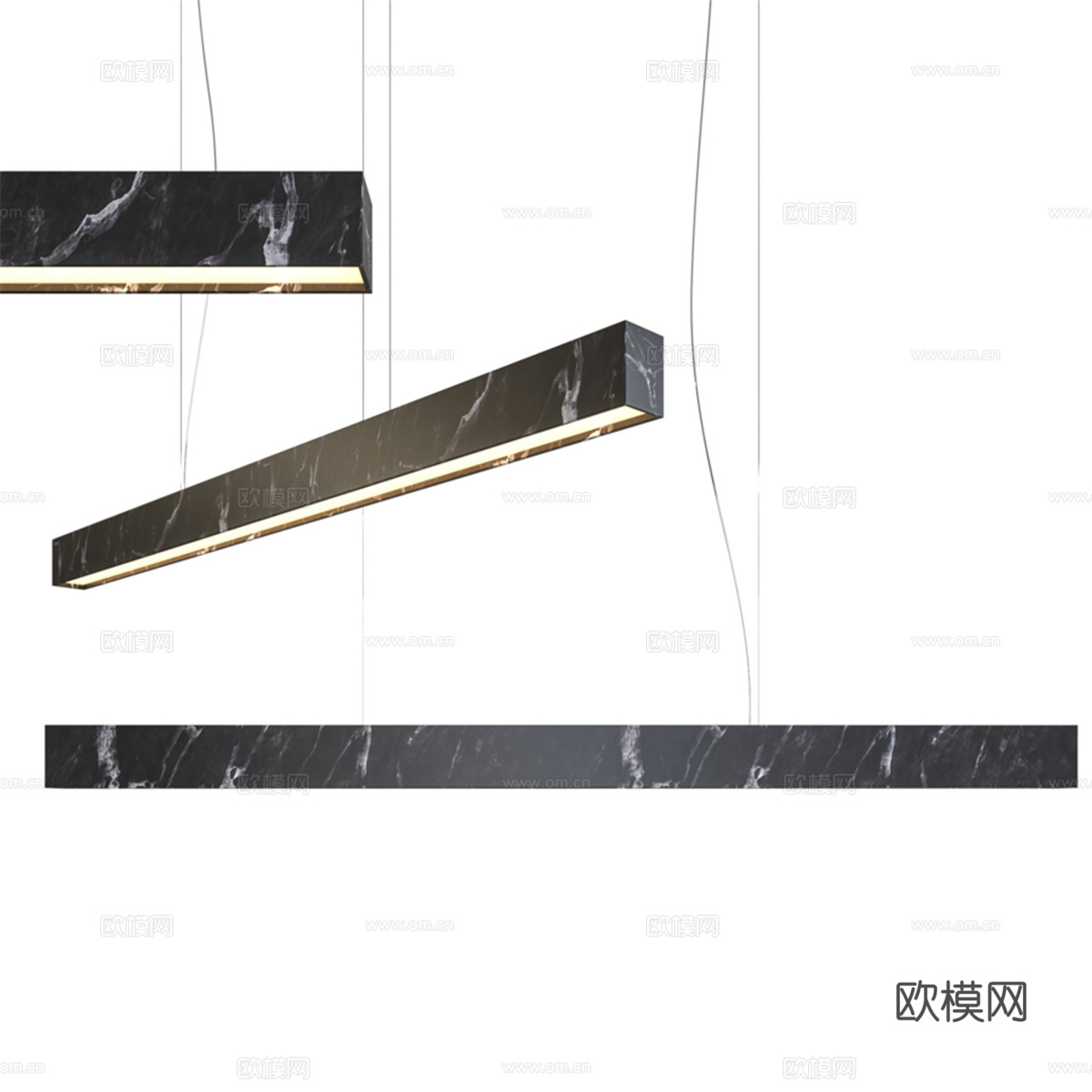 Zumi U 石材吊灯3d模型下载