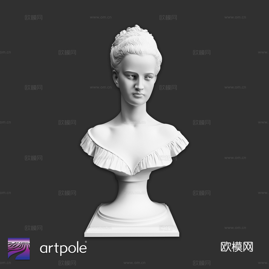 半身像 SBT13d模型下载