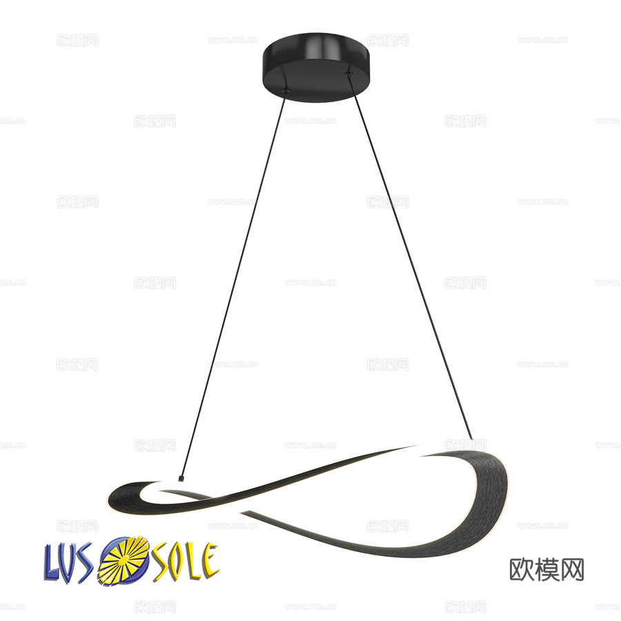 OM吊灯枝形吊灯Lussole LSP-73083d模型下载