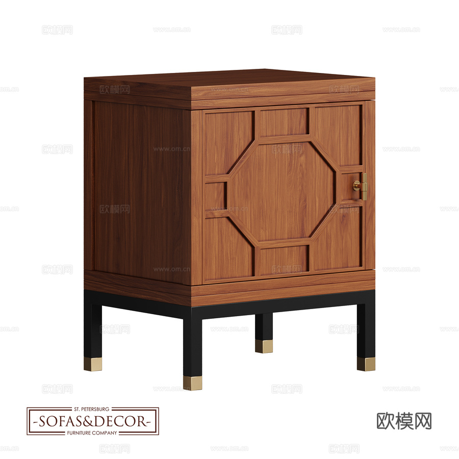 Sofas&amp;Decor Miller 床头柜 (art. 13d模型下载