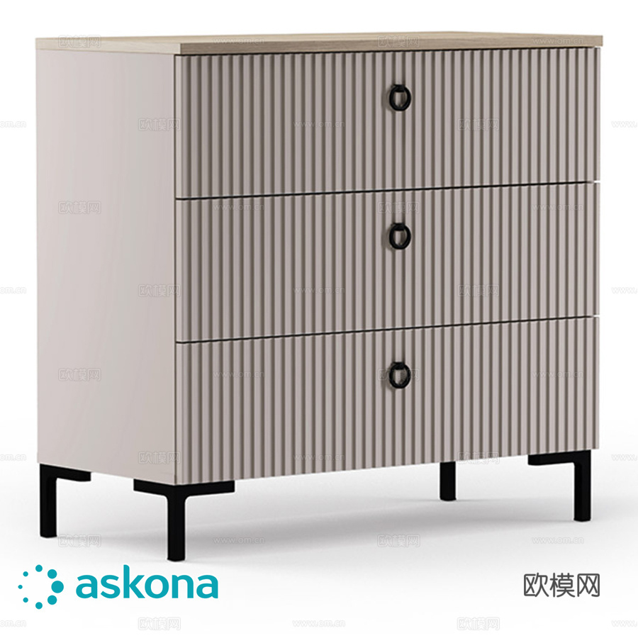 Zima抽屉柜3d模型下载