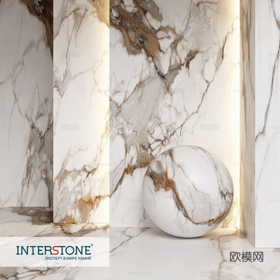 TechGres大尺寸陶瓷板 CALACATTA SUP3d模型下载