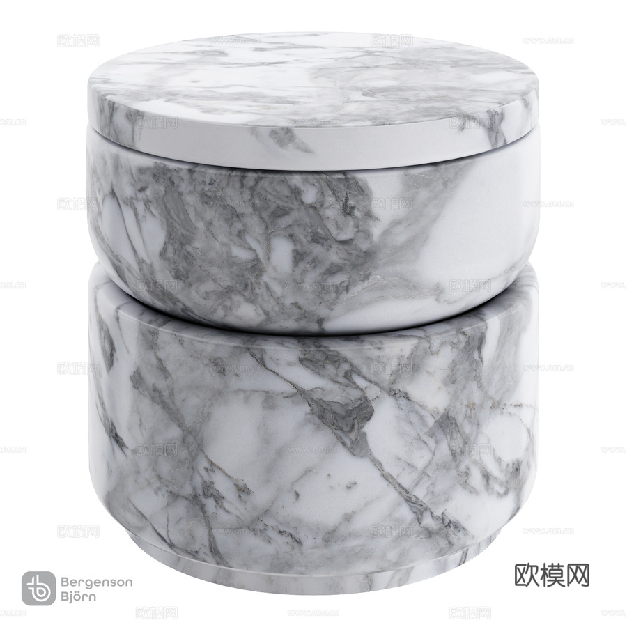 OM_玛姆首饰盒，直径10.5厘米，伯格森·比约恩3d模型下载