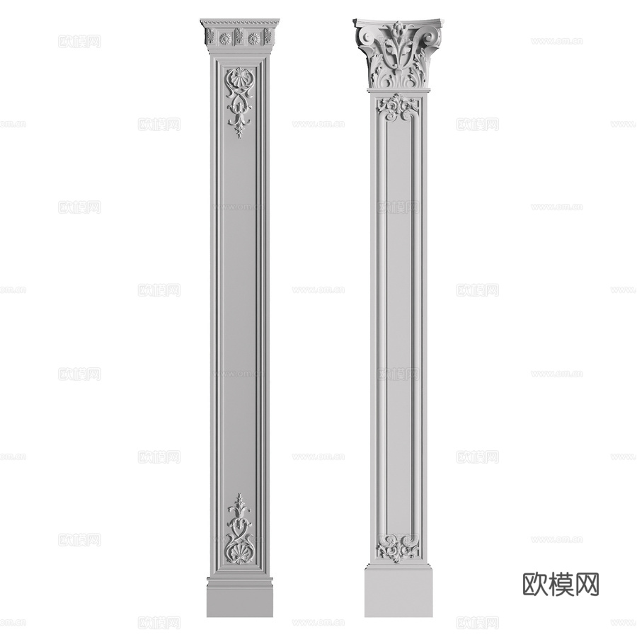 壁柱44号与45号3d模型