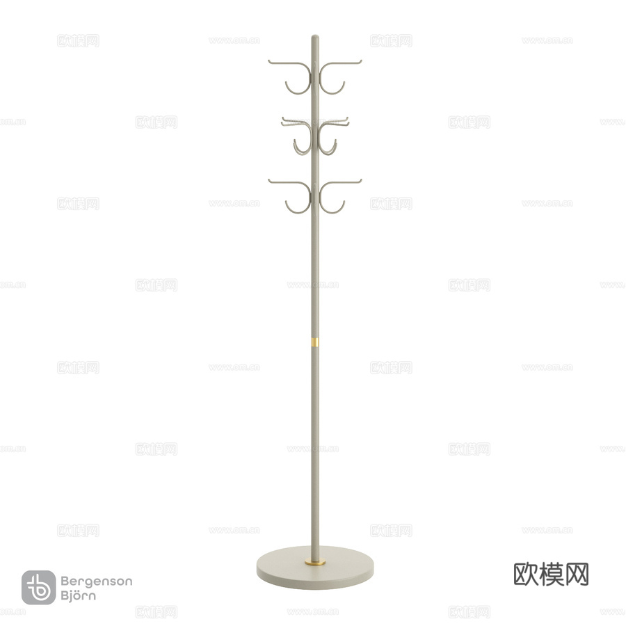 OM_梅拉纬度落地挂钩3d模型下载