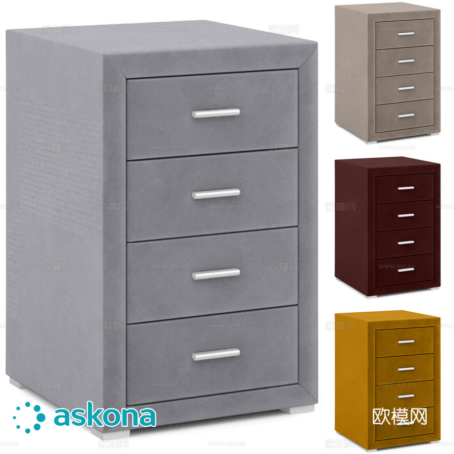 里士满床头柜3d模型下载