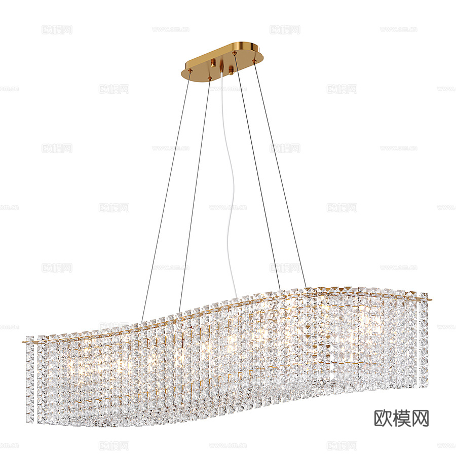 OM水晶吊灯Stilfort Delone系列3d模型下载