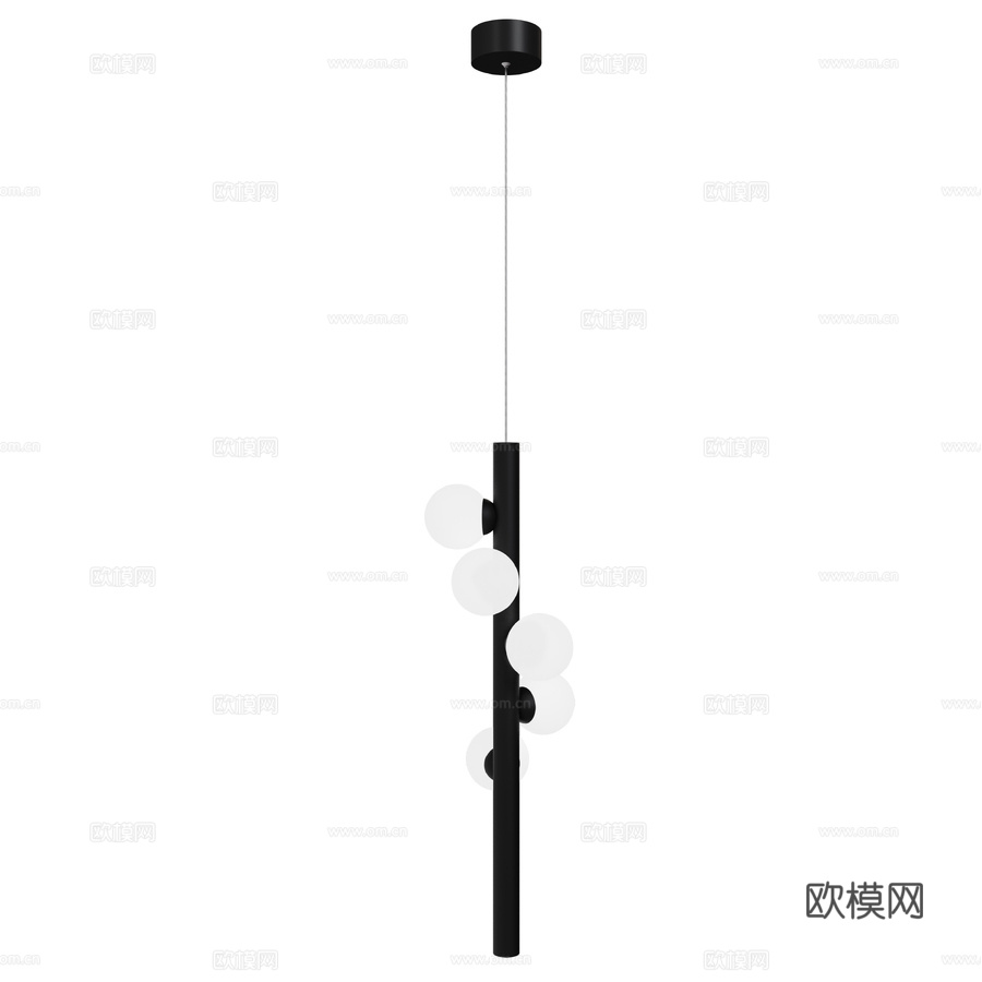 GLODE Orionix 五灯吊灯3d模型下载