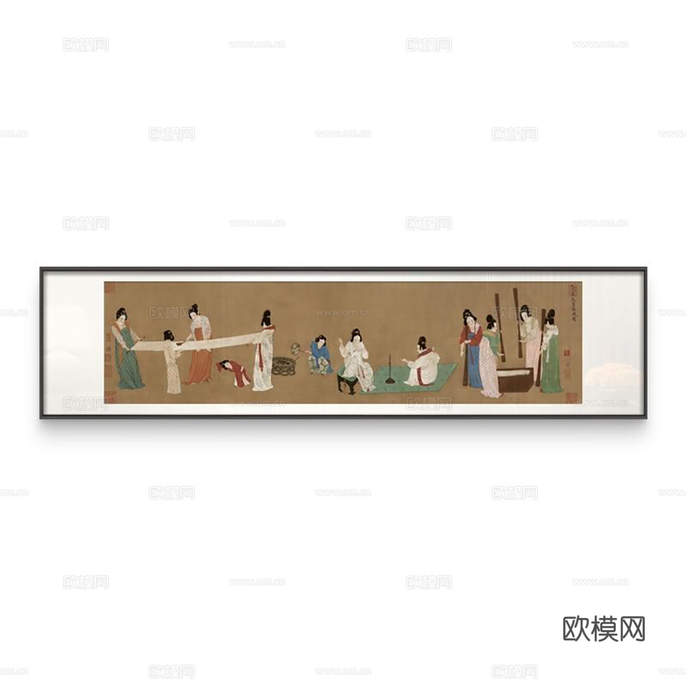 新中式挂画_艺术挂画贴图