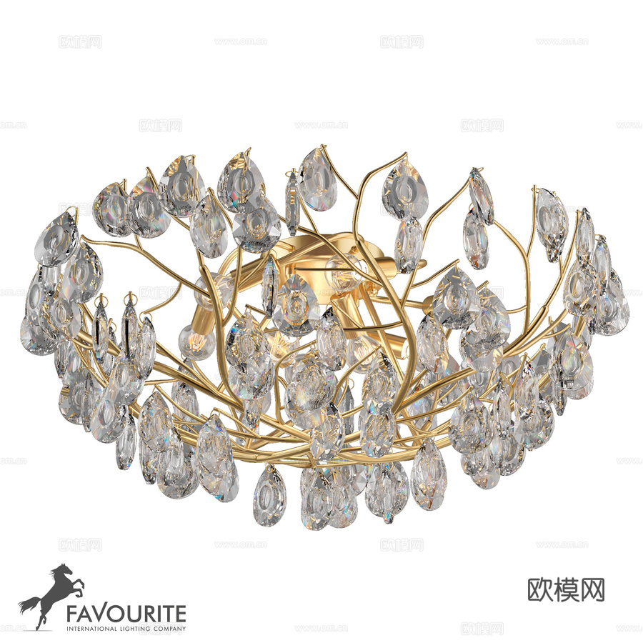 Favourite 4162-8C 天花灯3d模型下载