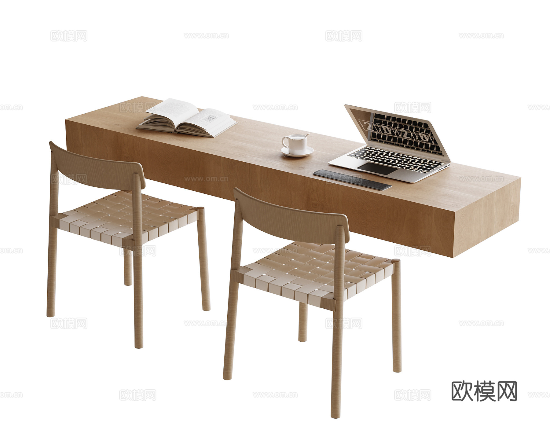 现代书桌椅su模型