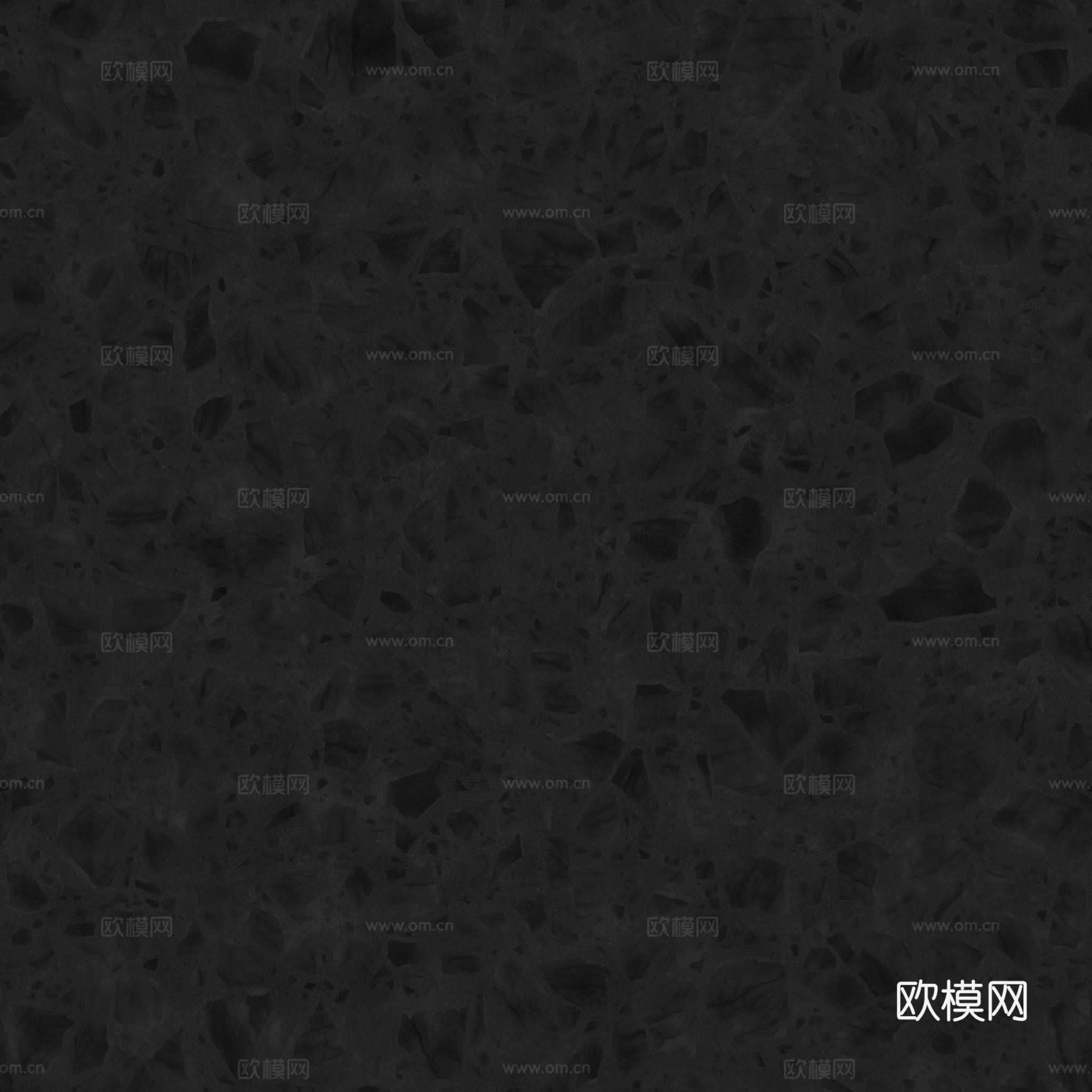 黑色大颗粒水磨石