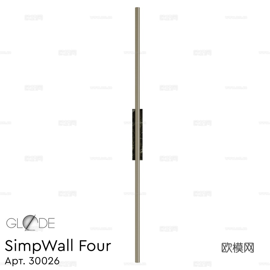GLODE SimpWall 四灯壁灯3d模型下载