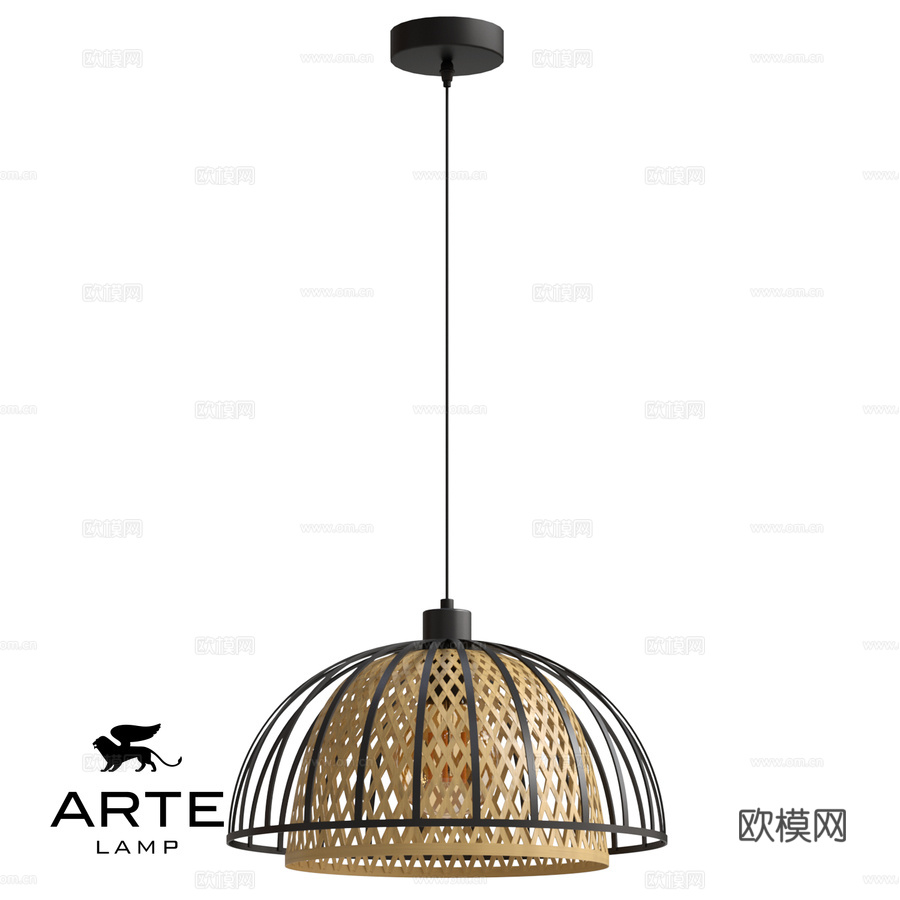 ARTE灯具OM A7071SP-1BK3d模型下载