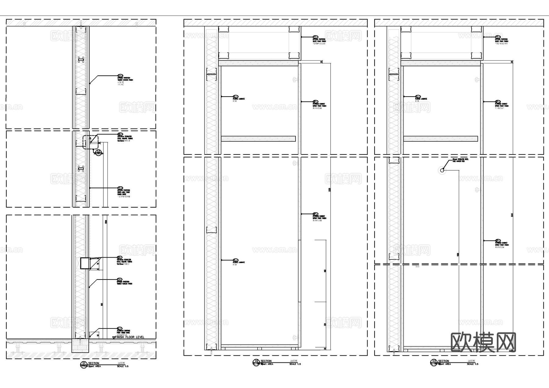 梯级坐凳节点大样图cad施工图