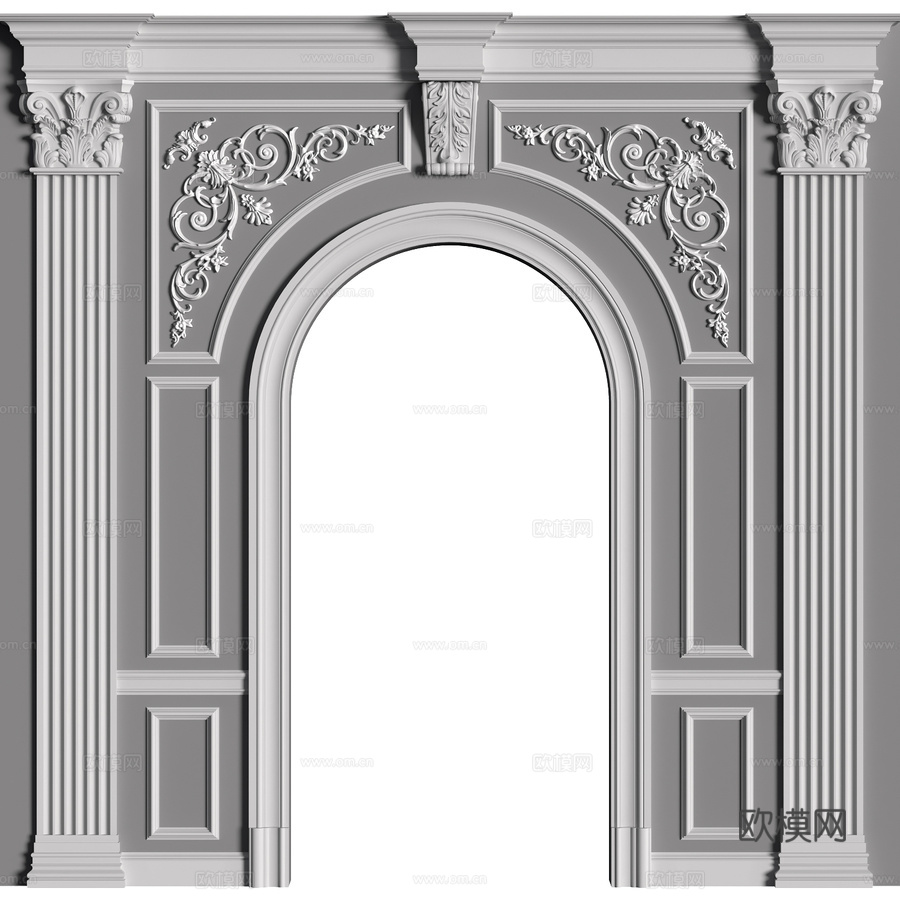 开孔图313d模型下载