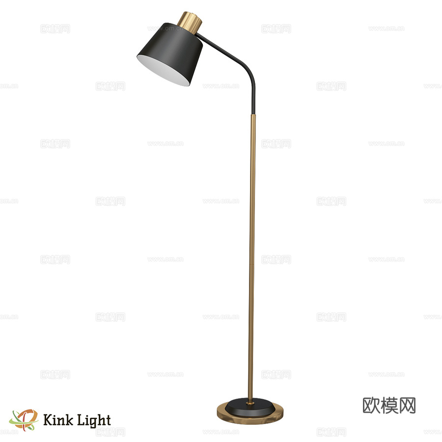 Sale 黑色落地灯 07194-F,19 OM3d模型下载