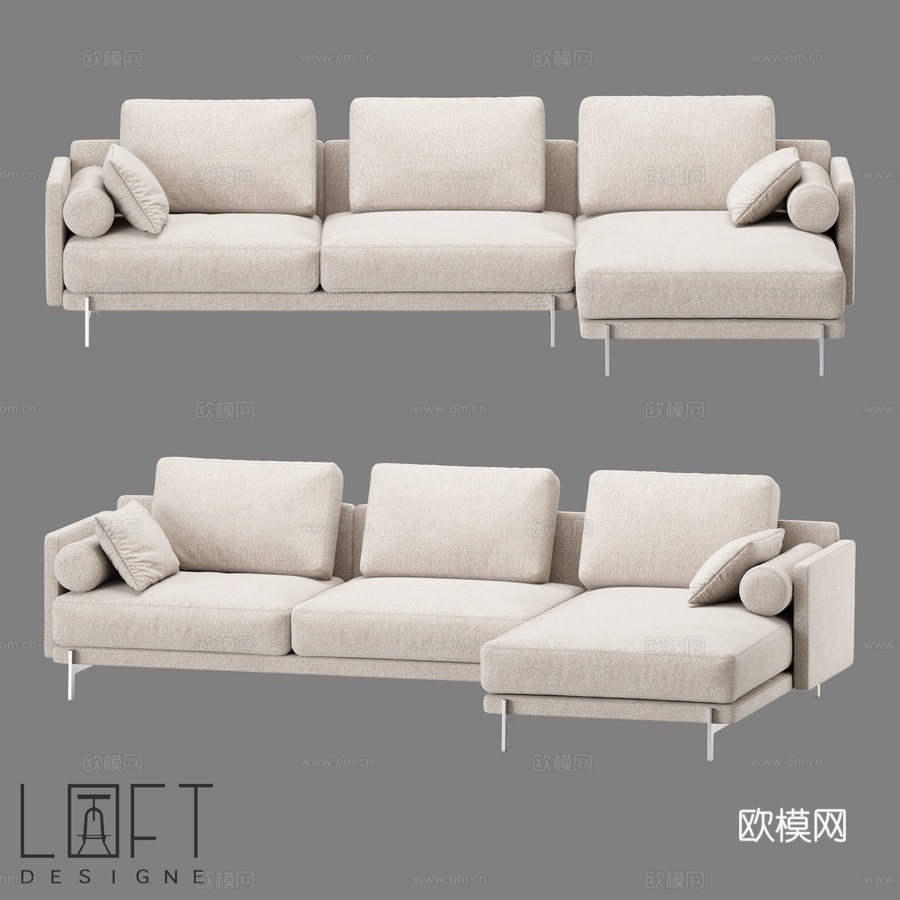 沙发 LoftDesigne 36764 型号3d模型下载