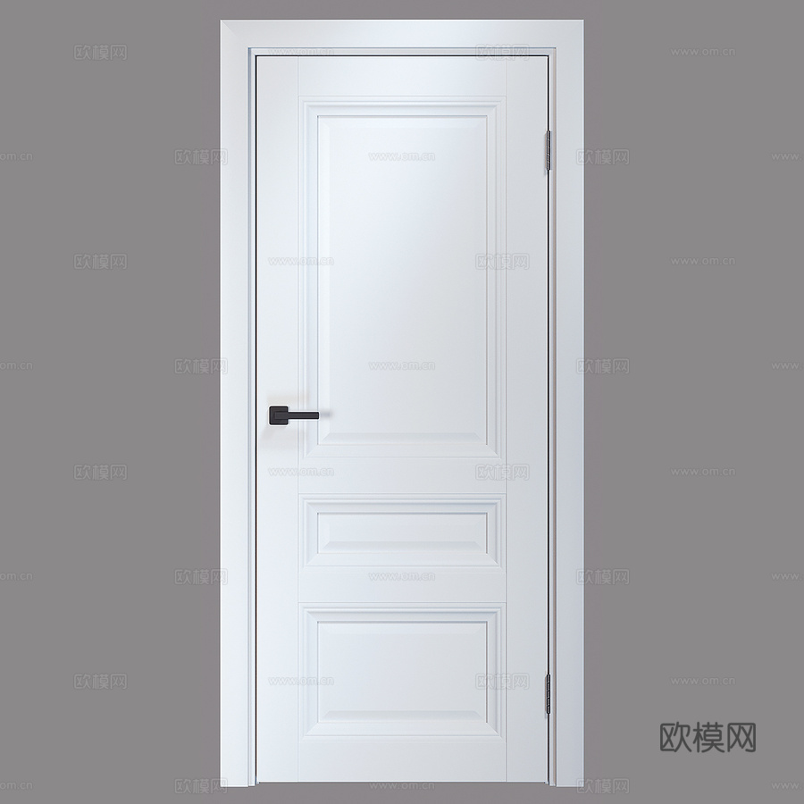 CARDA室内门 K-50 白色柔软款3d模型