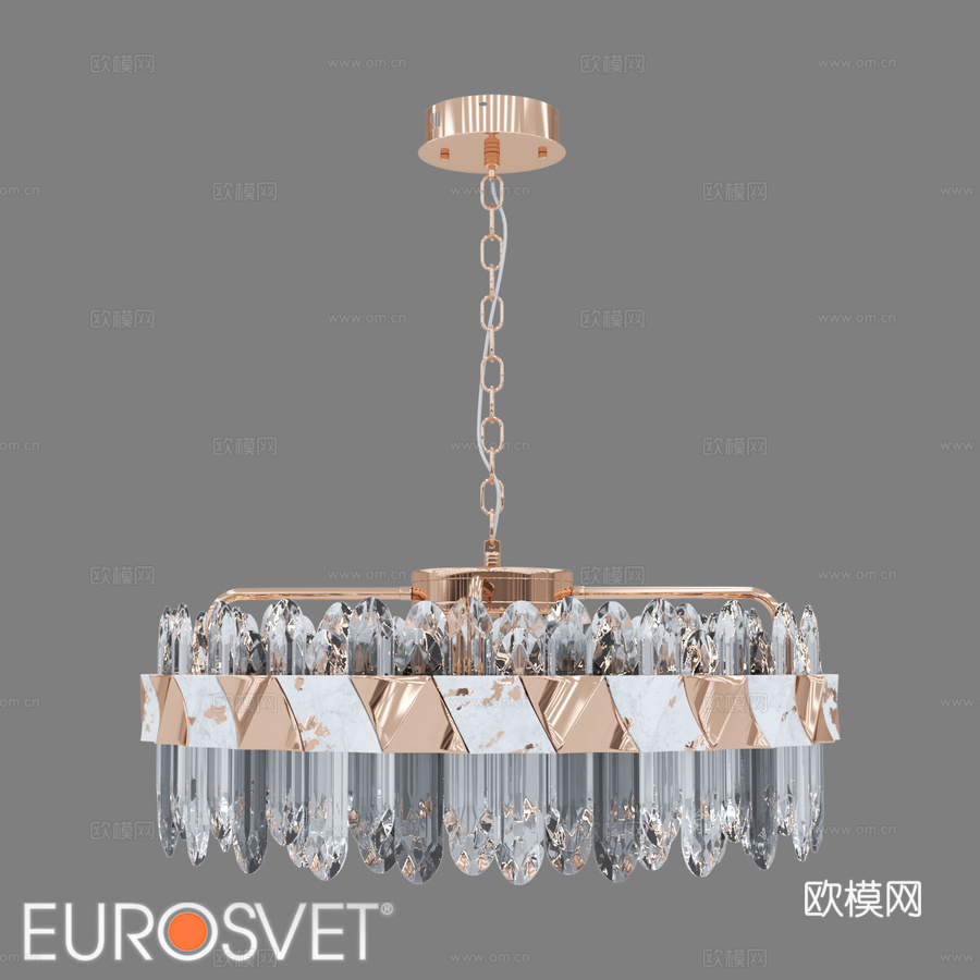 水晶博盖特款OM LED吊灯 s 419 1 J3d模型下载